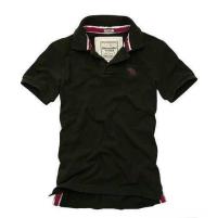 heren abercrombie and fitch korte polo t-shirt donker-olijfgroen Voor Prijs Laag p2nhm948